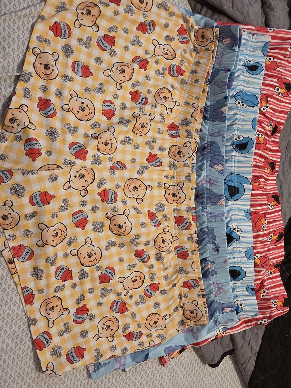 Winnie the Pooh And Elmo  Pajama Shorts